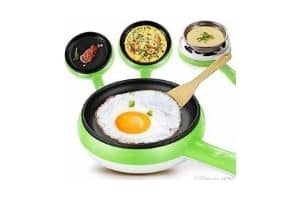 Shushiz World 2 in 1 Electric Egg Boiling Steamer and Egg Frying Non-Stick Pan