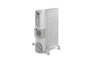DELONGHI 12 Fin Oil Filled Radiator Room Heater with Fan