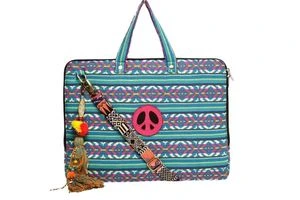 The House of Tara Multicolour 15.6 inches Laptop Sling Messenger Bag 