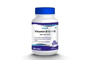 Healthvit Vitamin B12 + D with Folic Acid